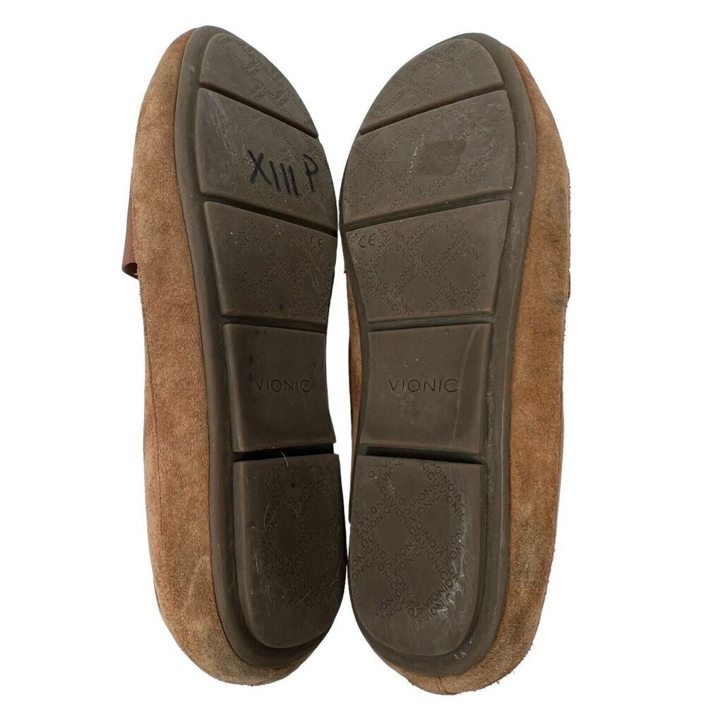 Vionic Chill Bridget Brown Suede Loafers Size 11 Slip-On Flats Comfort - Picture 8 of 11